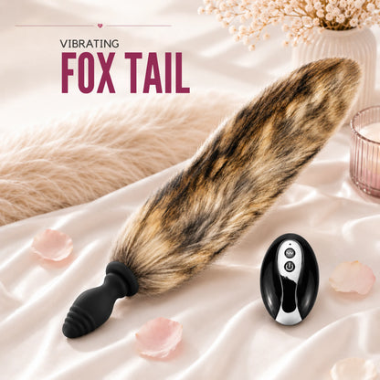 Vibrating Fox Tail with Remote Control