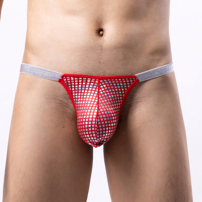 Red Mesh Breathable Men’s Micro Brief