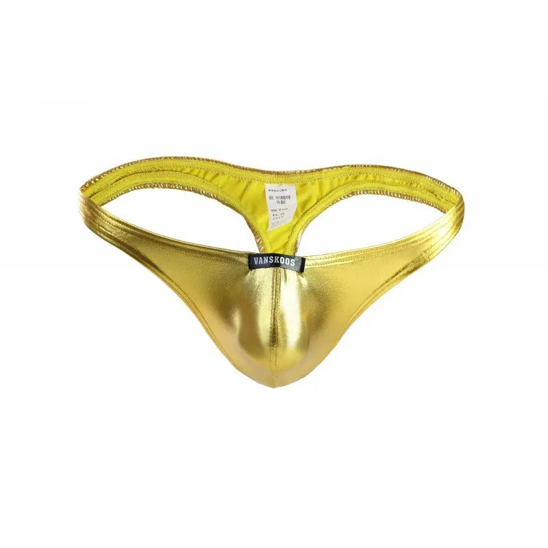 Metallic Men’s T-Back Thong Brief