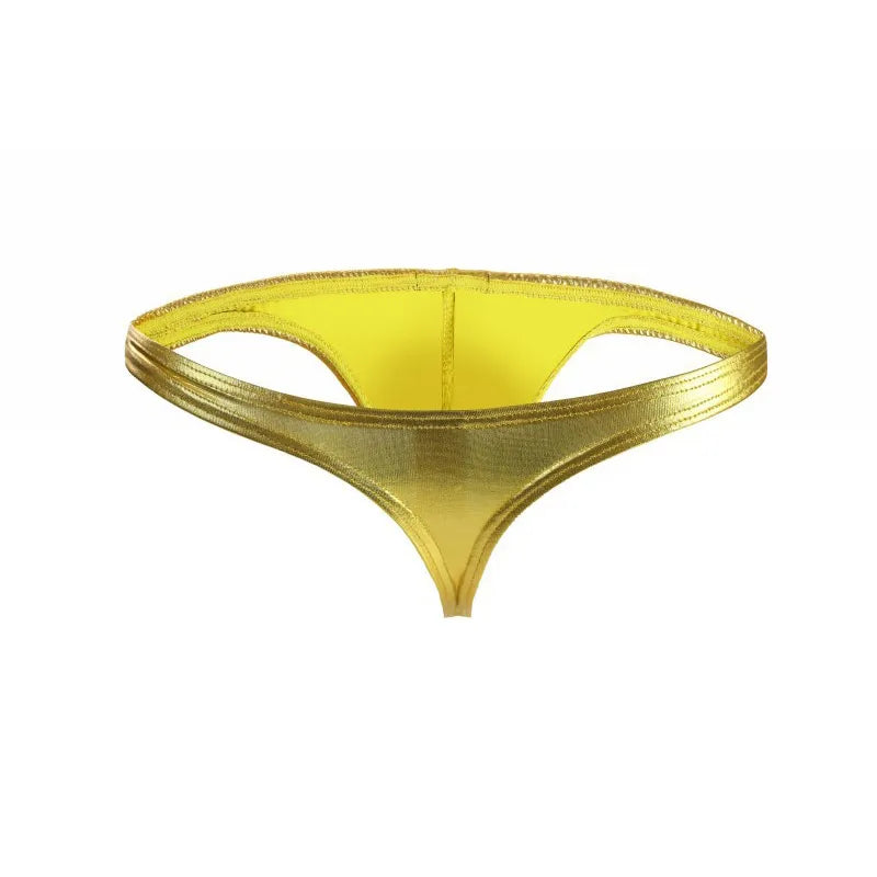 Metallic Men’s T-Back Thong Brief