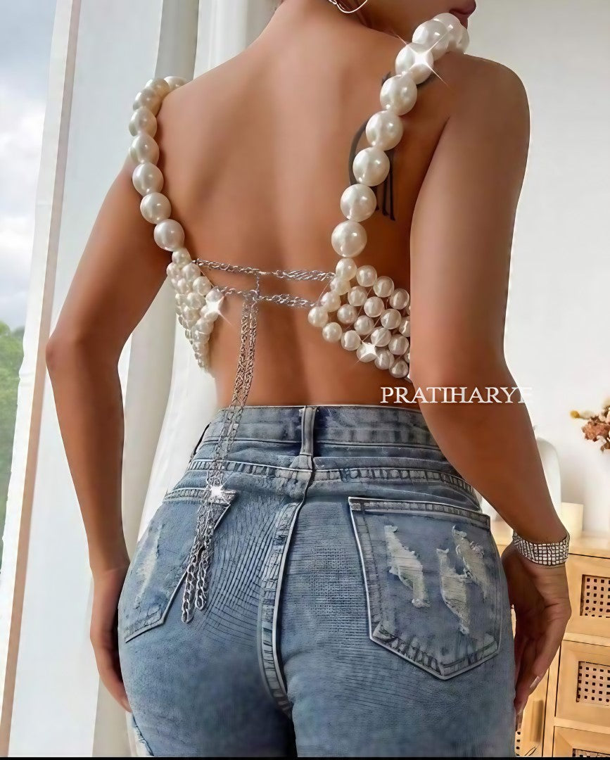 Big Beaded Pearl Bra Prices