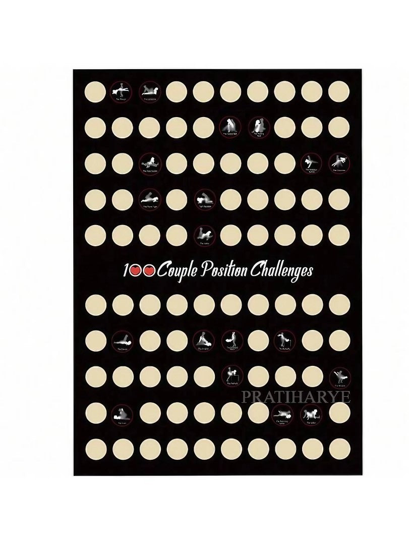 Adult Scratch Off Poster 100 Position