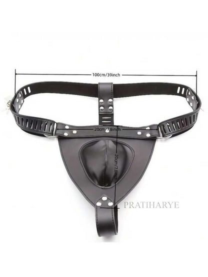 Men Premium Leather Thong