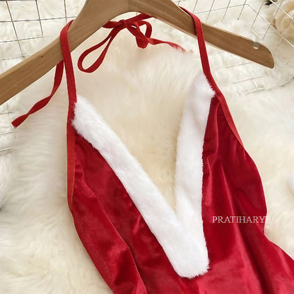 Christmas Bodysuit with Cap