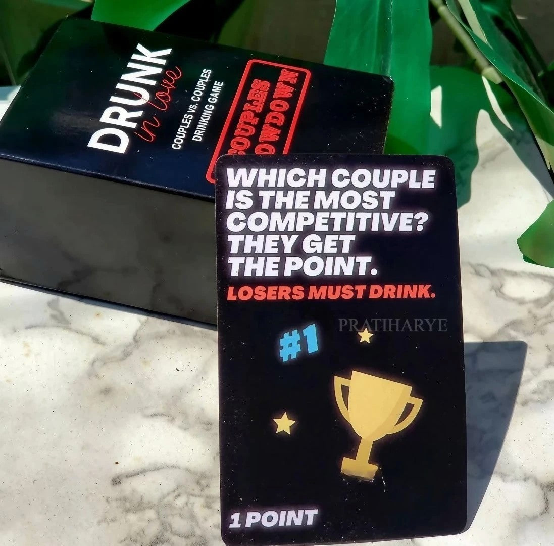 Drunk in Love Couple Showdown Card Game