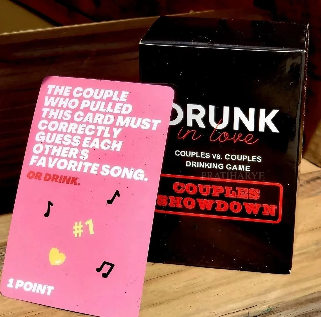 Drunk in Love Couple Showdown Card Game