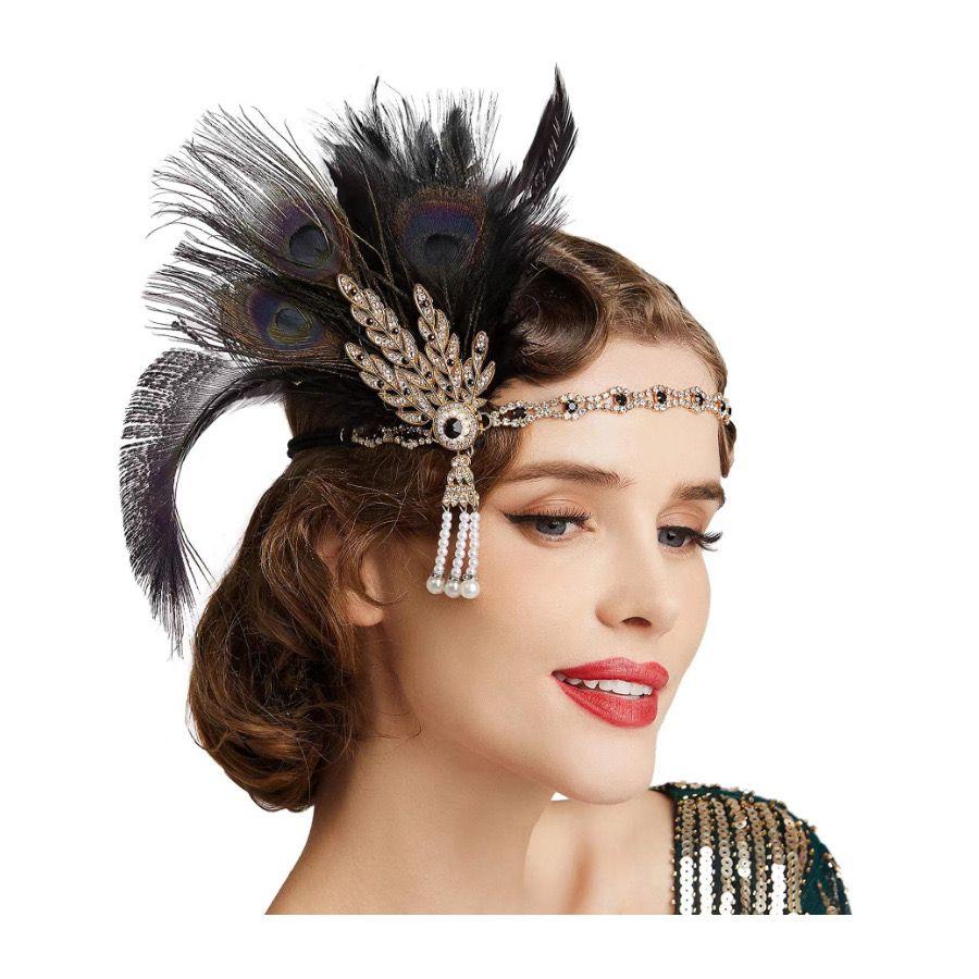 1920s Prom Party Feather Headband | 6012