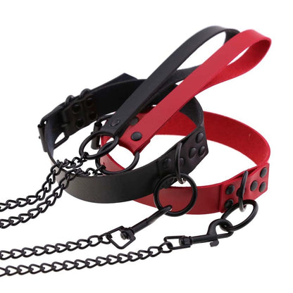 Black Chain Collar Leash