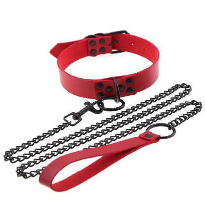 Black Chain Collar Leash