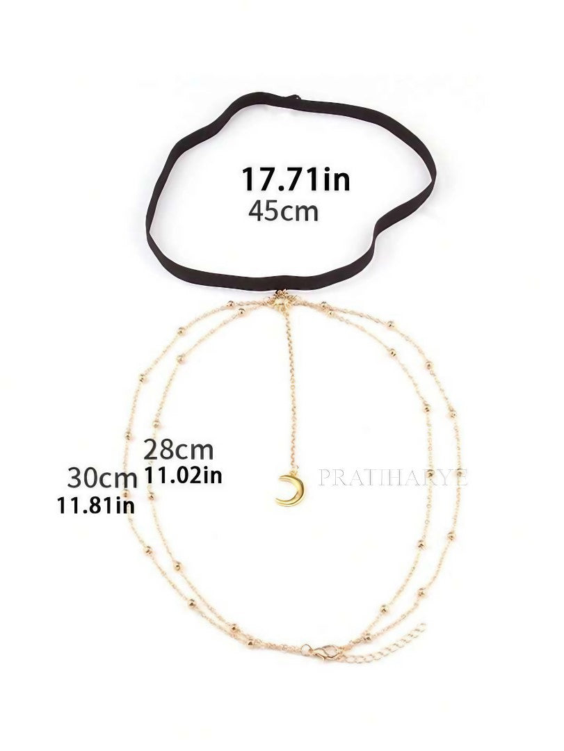 Moon Pendant Thigh Chain