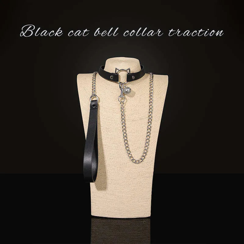 Adjustable Cat Bell Collar Leash