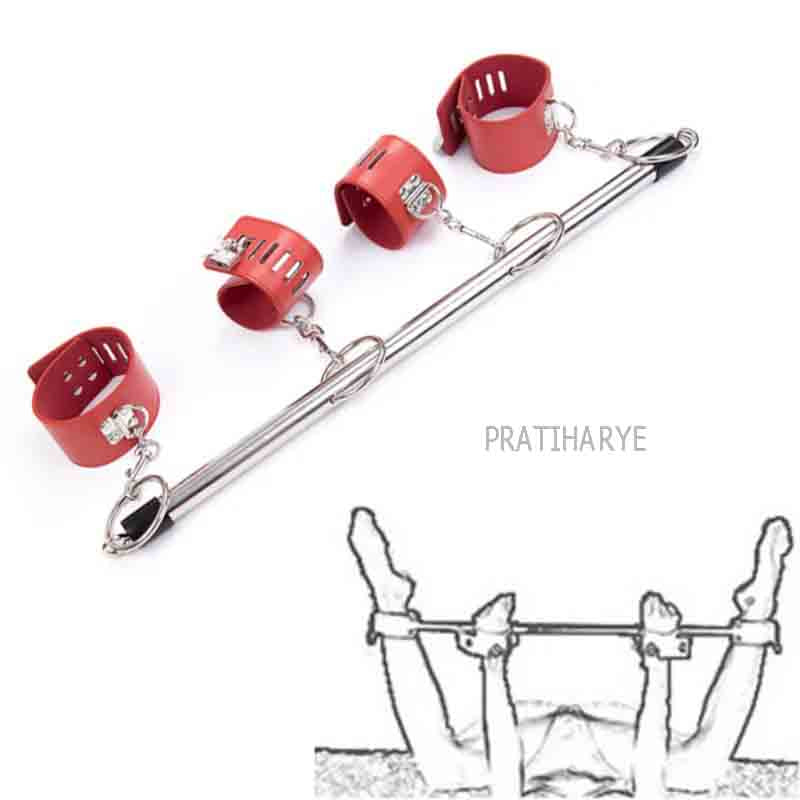 Metal Spreader bar Hand &amp; Ankle Cuffs