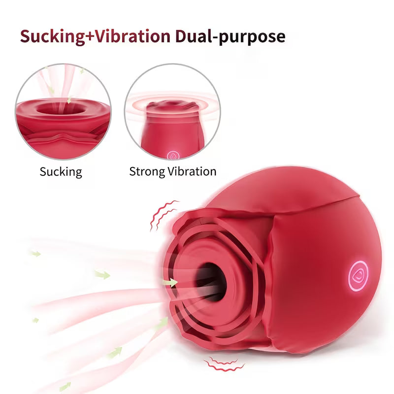 Rose whisper Sensual Sucking Vibrator