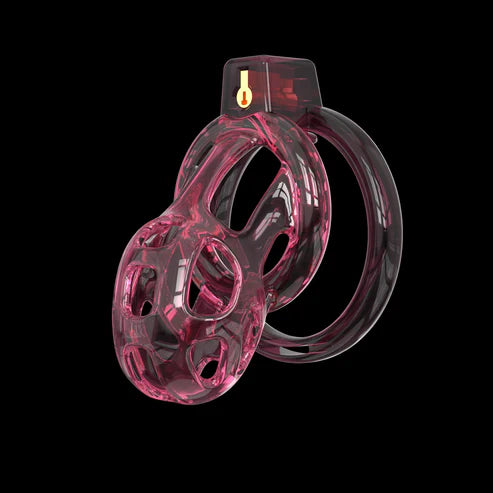 Crystal Silicone Head + 6 Resin Rings with Silicone Catheter Pipe Cobra Chasitity Cage