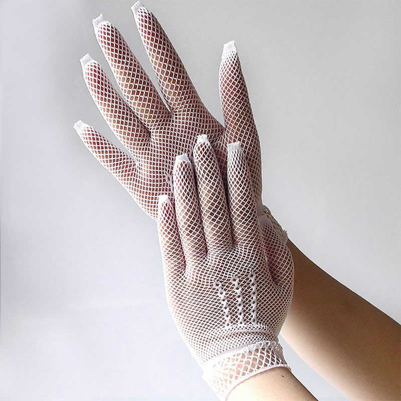 Mesh 3-Line Short Hand Gloves