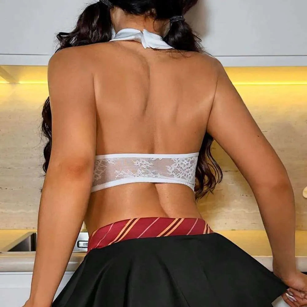 Sexy Schoolgirl Lingerie Costume