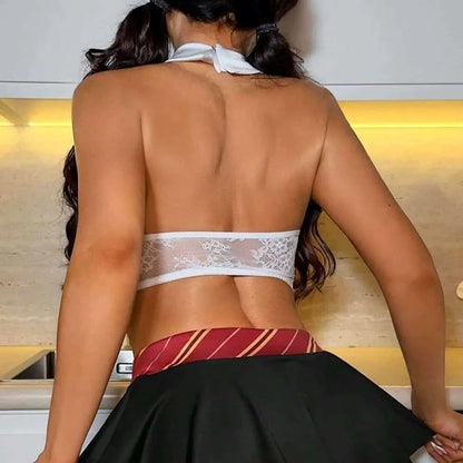 Sexy Schoolgirl Lingerie Costume