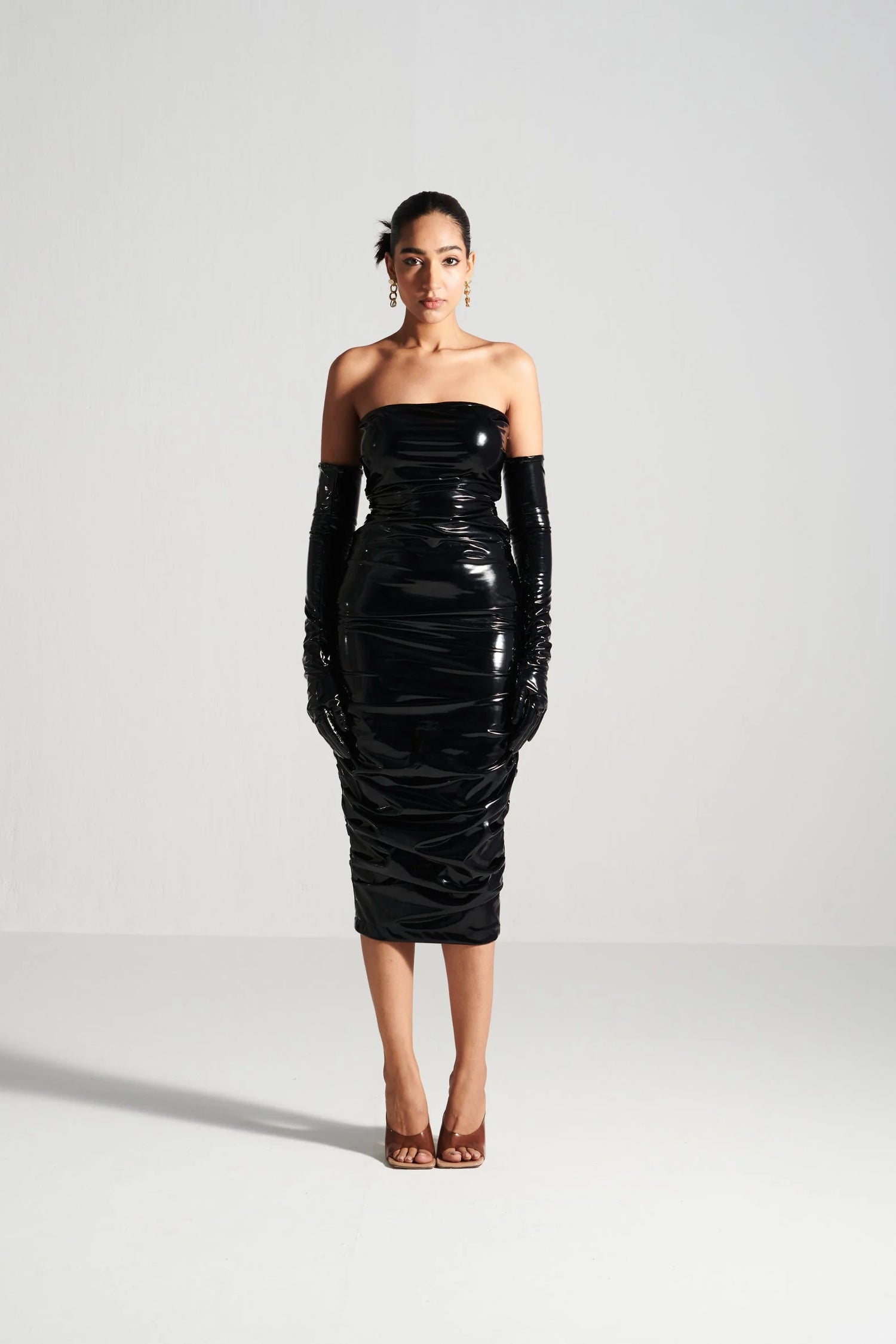 Premium Long Glossy latex gloves