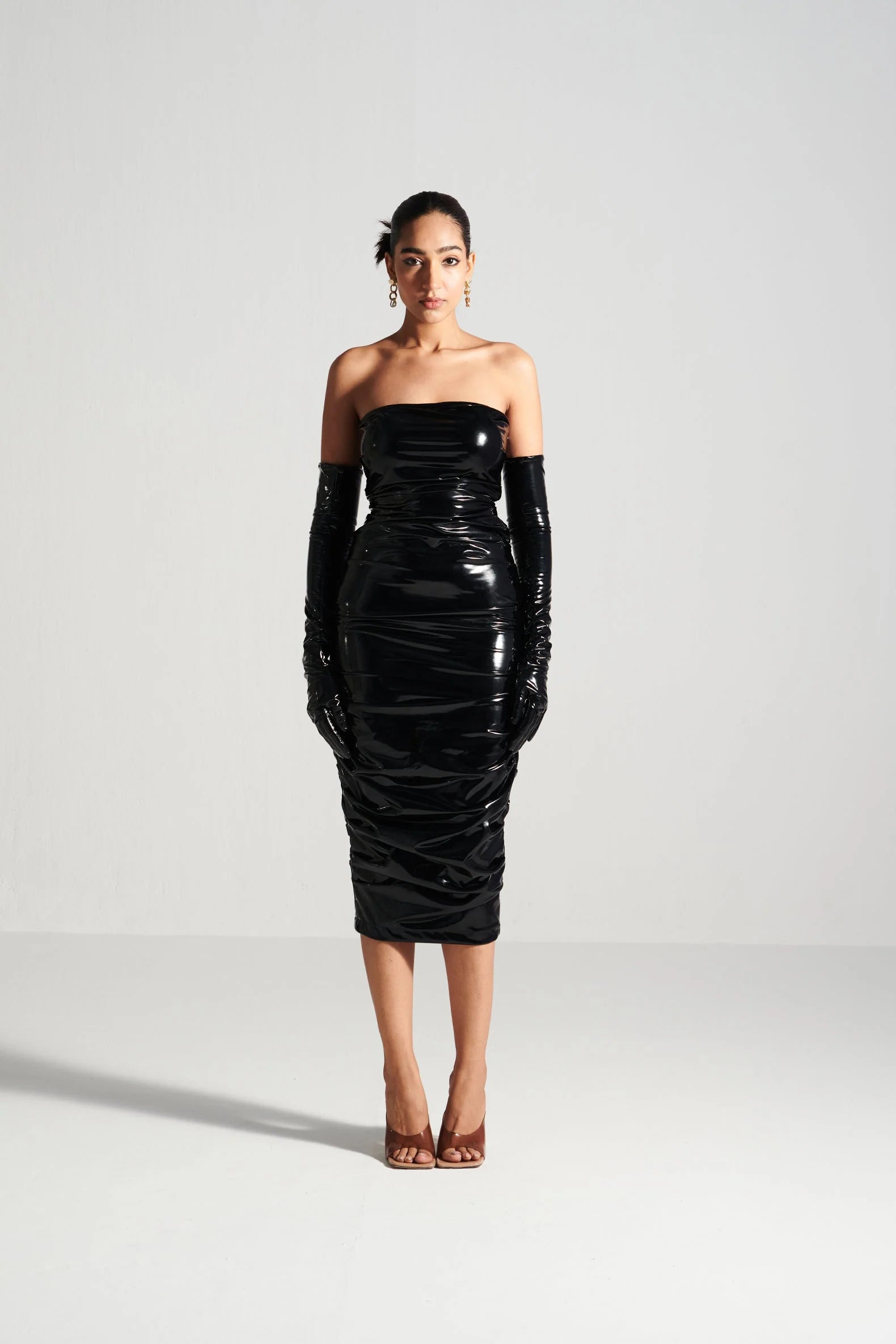 Premium Long Glossy latex gloves