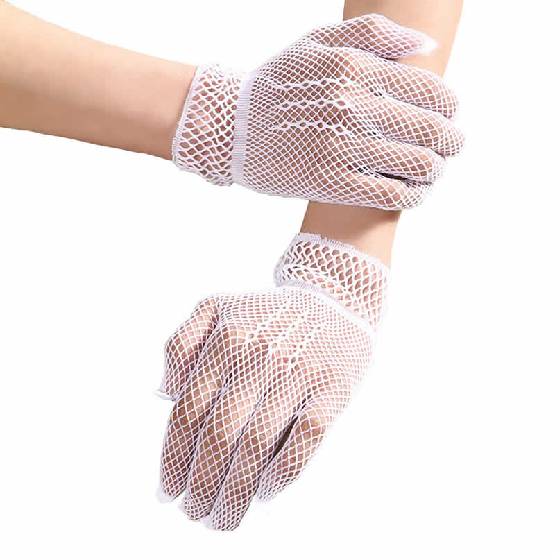 Mesh 3-Line Short Hand Gloves