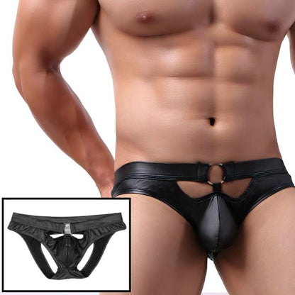 Latex Cut-Out Brief