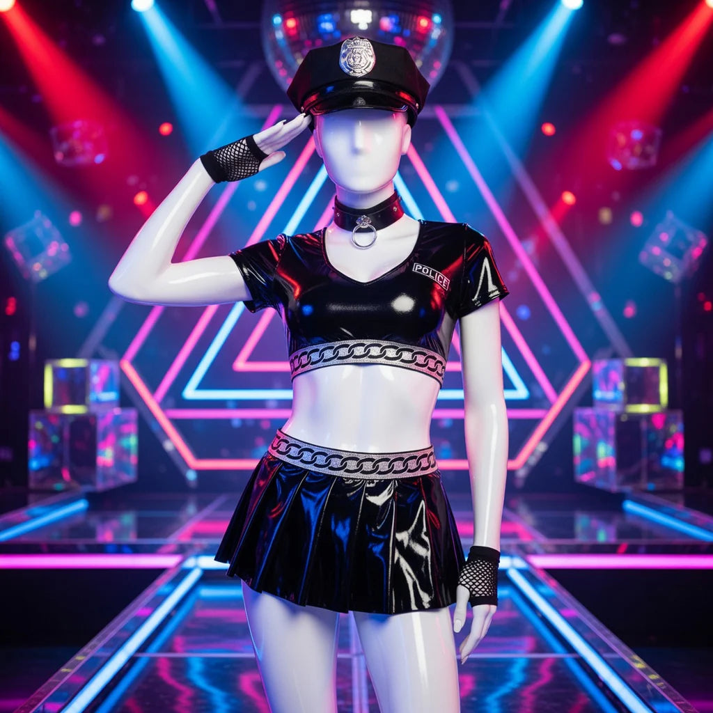 Latex Sexy Police Roleplay set