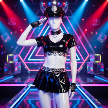 Latex Sexy Police Roleplay set