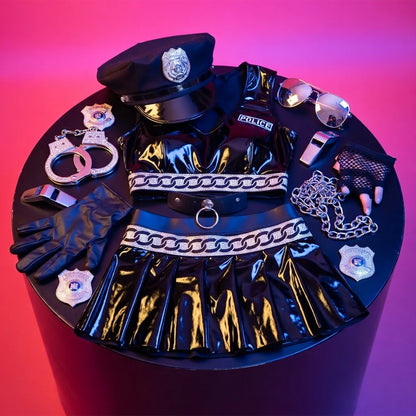 Latex Sexy Police Roleplay set