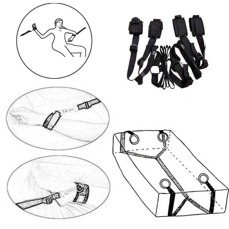 Soft Touch Premium Bed Restraint Bondage Kit
