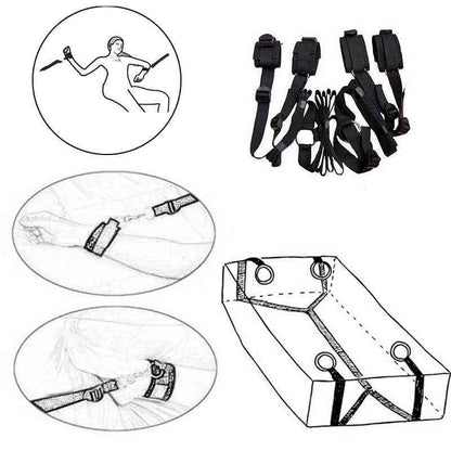 Soft Touch Premium Bed Restraint Bondage Kit