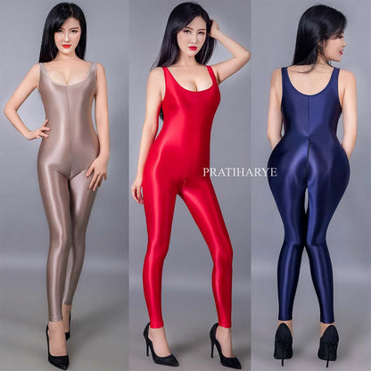 Shinny Seamless Jumpsuit | Catsuit