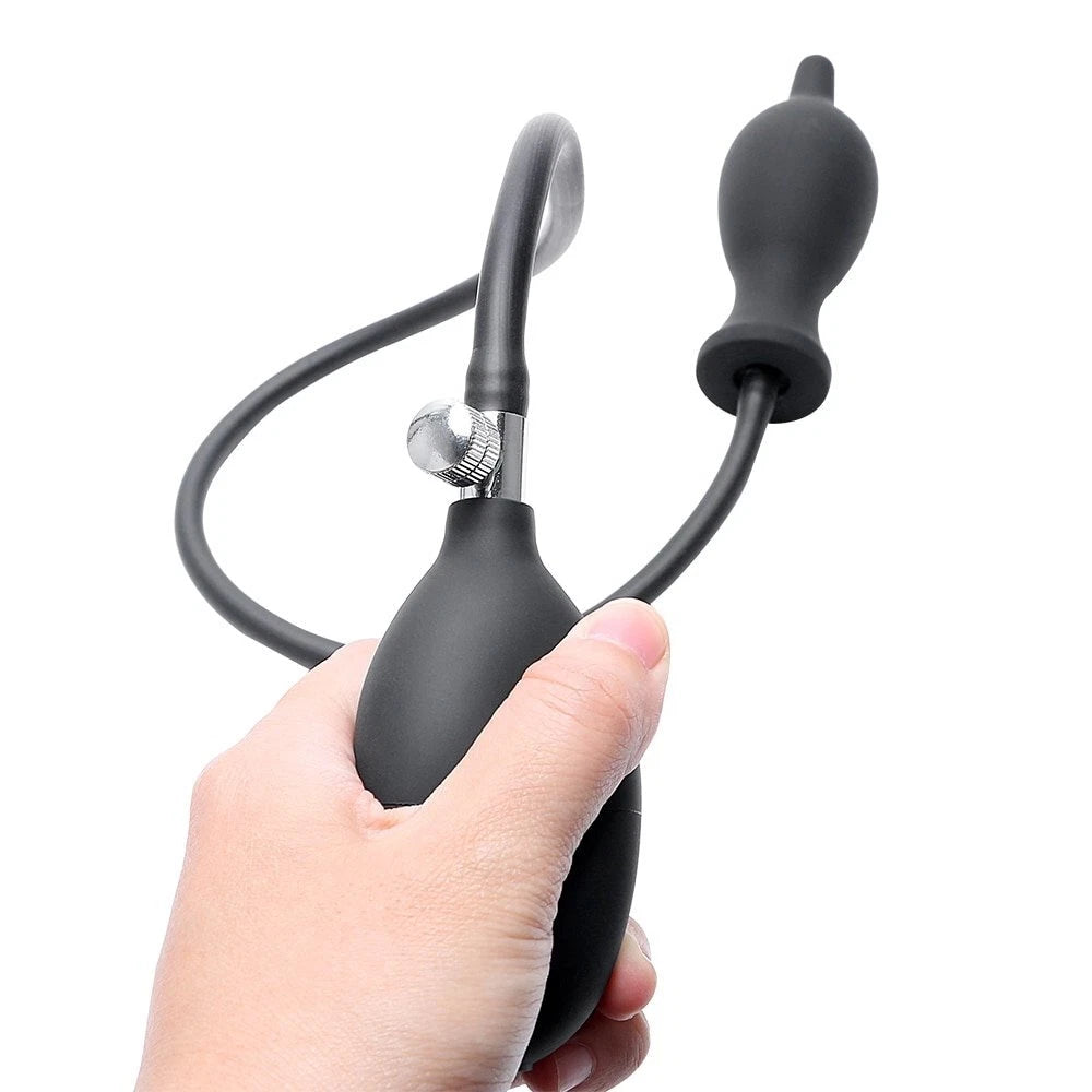 Inflatable Butt/Anal Plug with Hand Pump