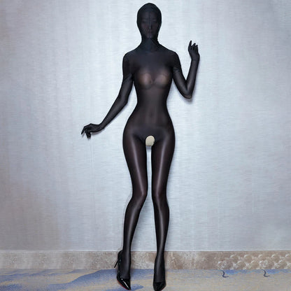 Crotchless Full-Body Zentai Cover Suit