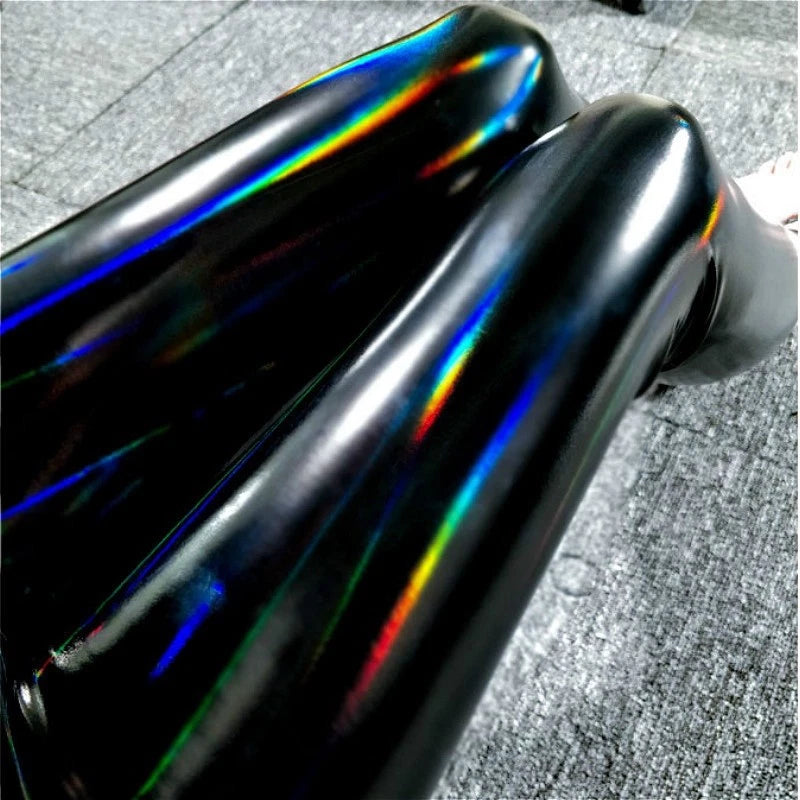 High Gloss Rainbow Shine Vinyl Leggings