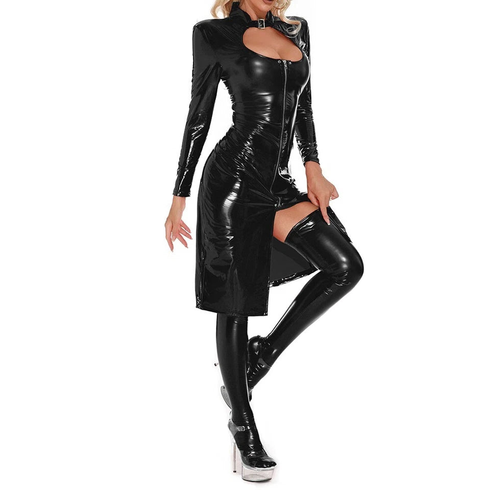 Latex Mistress Coat Set