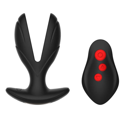 Silicone Wireless Twin Anal/Butt Plug Massager