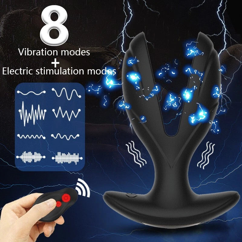 Silicone Wireless Twin Anal/Butt Plug Massager