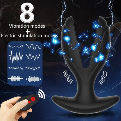 Silicone Wireless Twin Anal/Butt Plug Massager
