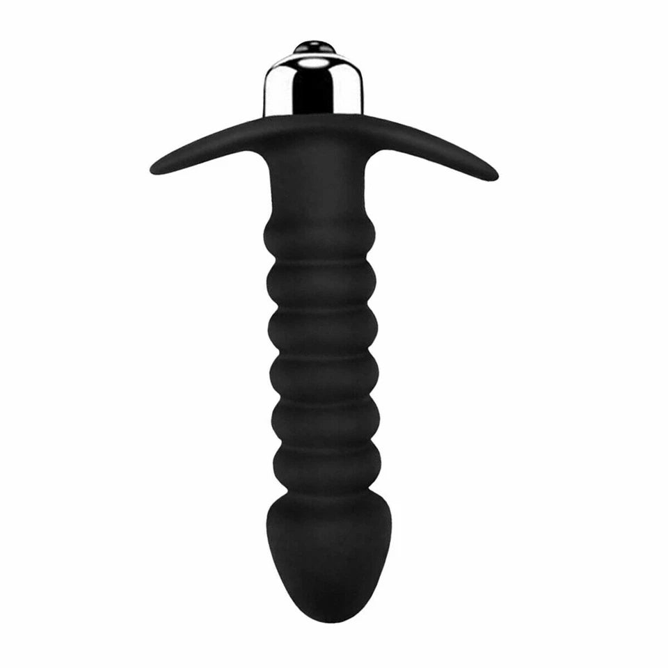 Textured Silicone Vibrating Bullet Dildo