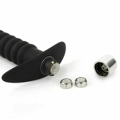 Textured Silicone Vibrating Bullet Dildo