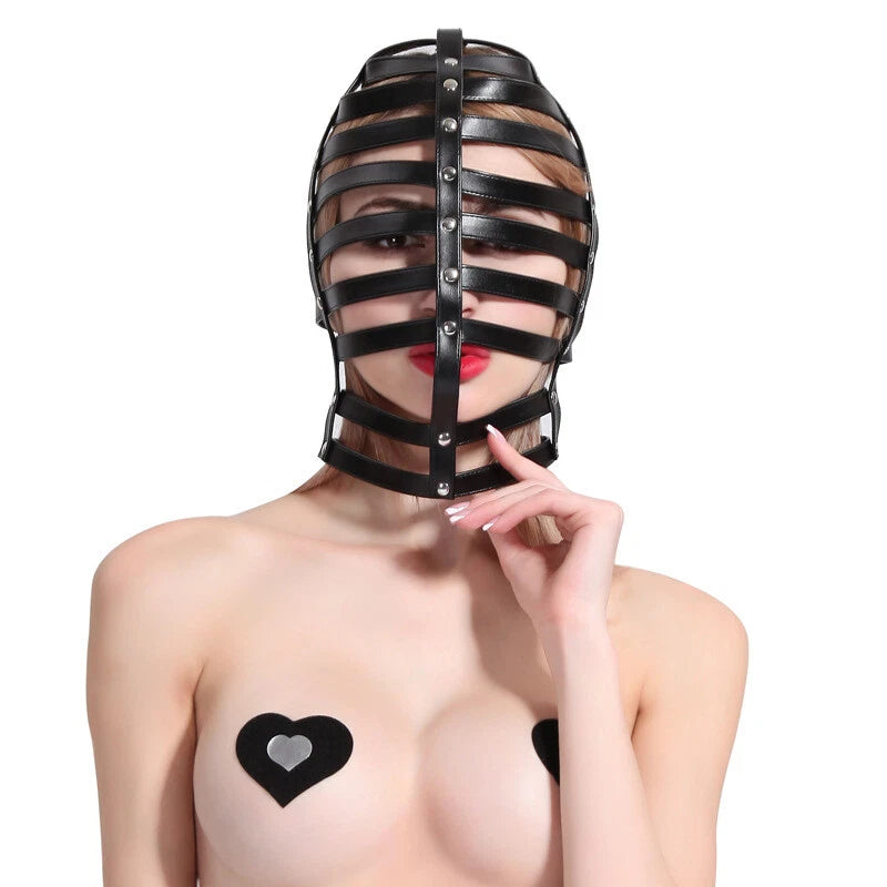 Pu Leather Head Harness Punk