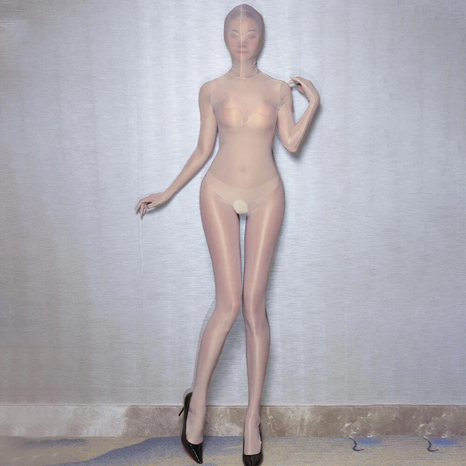 Crotchless Full-Body Zentai Cover Suit