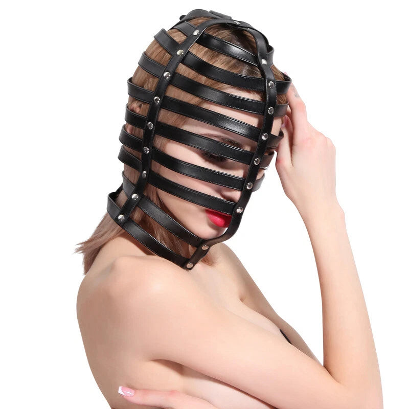Pu Leather Head Harness Punk