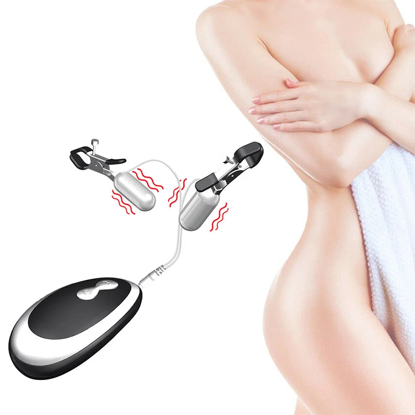 Vibrating Mouse Control Nipple Clamps