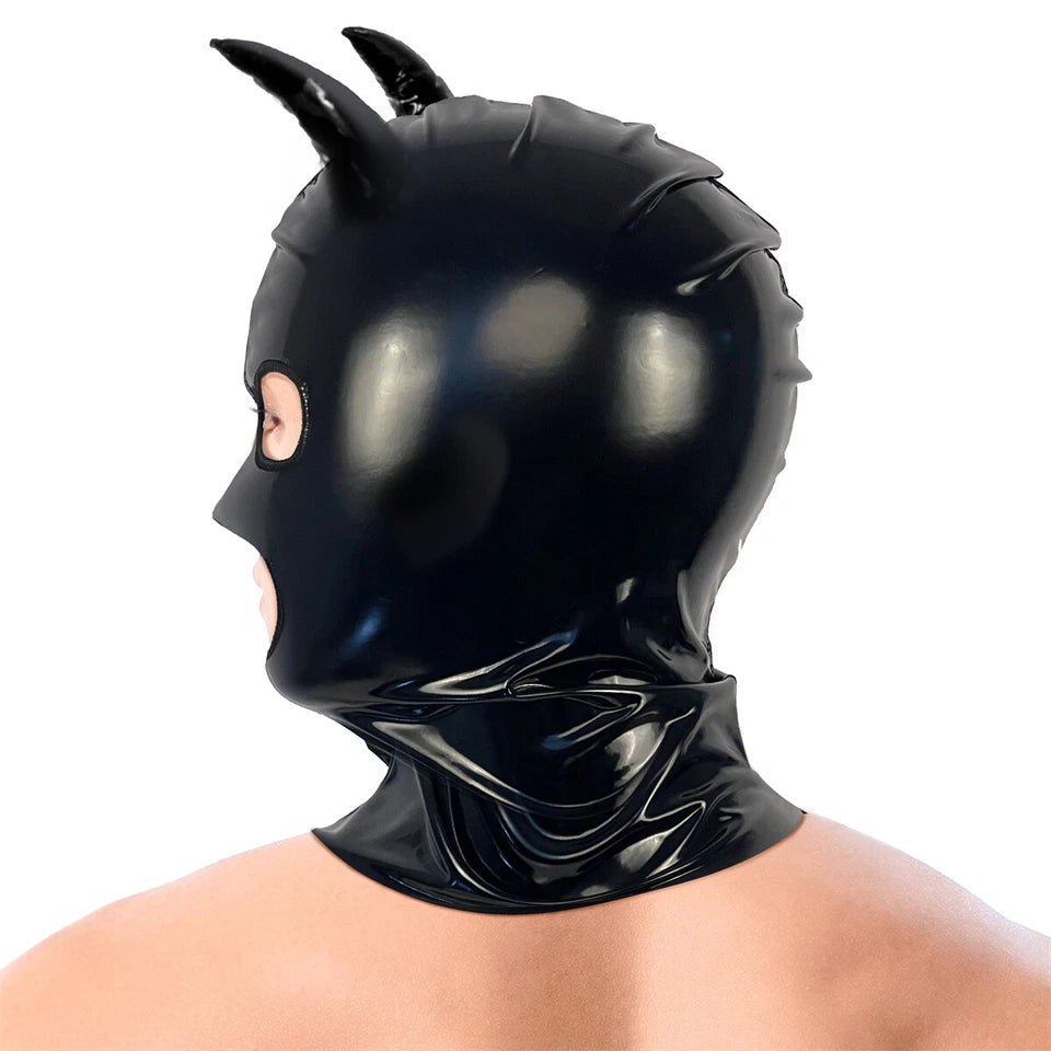 Men Latex Devil Latex Face mask