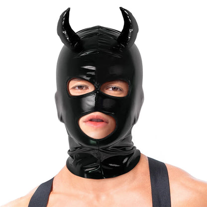 Men Latex Devil Latex Face mask