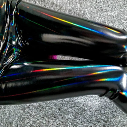 High Gloss Rainbow Shine Vinyl Leggings