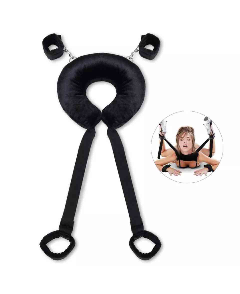 Neck-pillow Bed Restraints Hand Ankle Cuffs