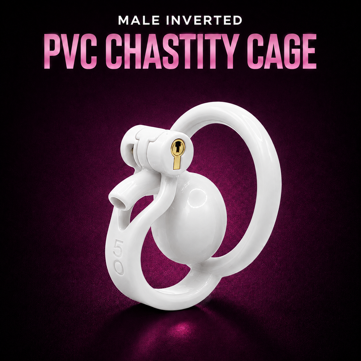 Male Inverted PVC Chastity Cage