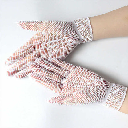 Mesh 3-Line Short Hand Gloves